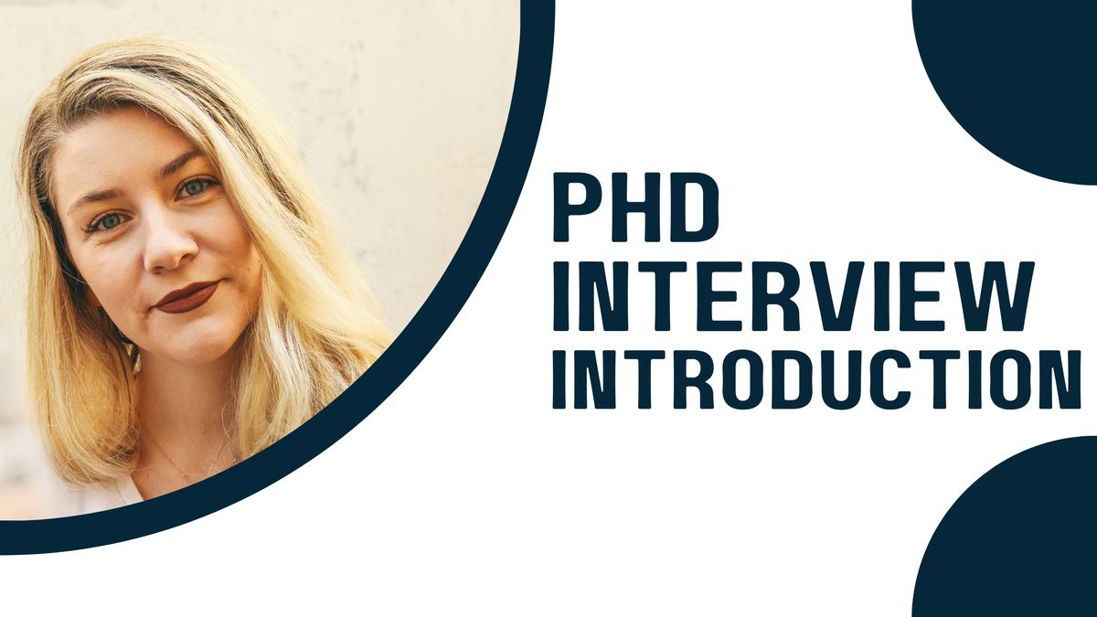 phd final interview