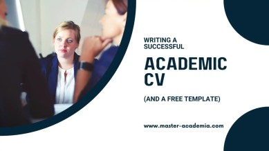 Featured blog post image for writing a successful academic cv
