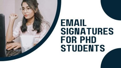 Featured blog post image for Email signatures for PhD students (content, tips and examples)