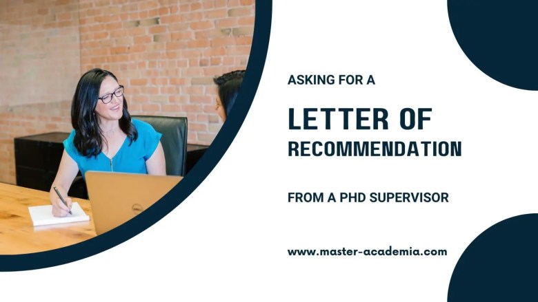 Featured blog post image for Asking for a recommendation letter from a PhD supervisor