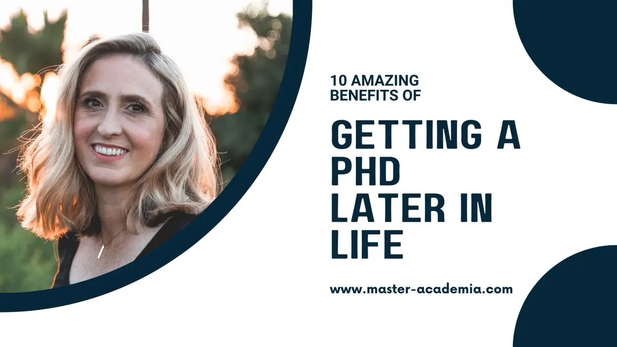 how to get a phd later in life