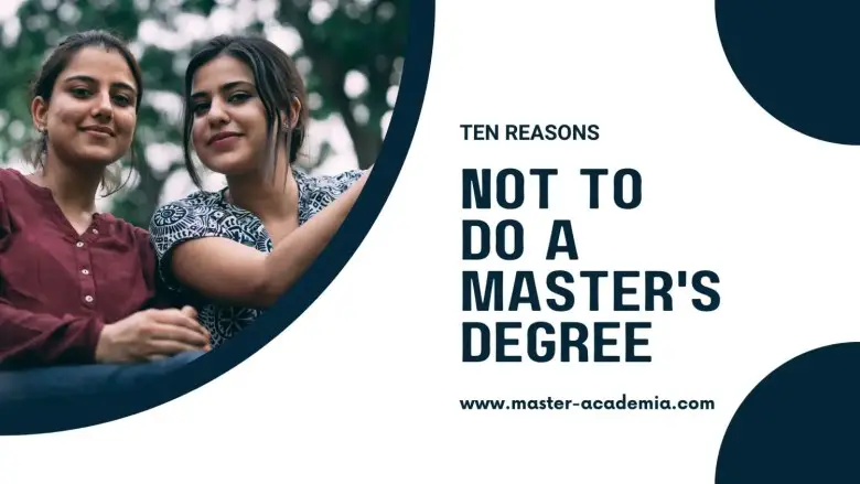 Featured blog post image for 10 reasons not to do a master's degree