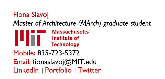 masters in education email signature