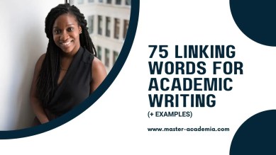 Featured blog post image for 75 linking words for academic writing (+examples)