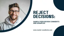 Featured blog post image for reject decisions - sample peer review comments and example