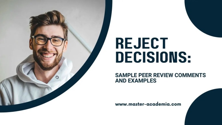 Featured blog post image for reject decisions - sample peer review comments and example