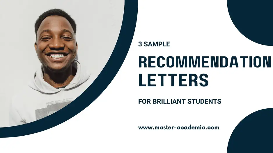 recommendation letter for graduate students samples