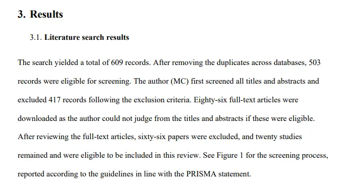 literature review sample for master thesis
