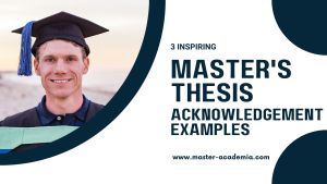 master thesis acknowledgement example